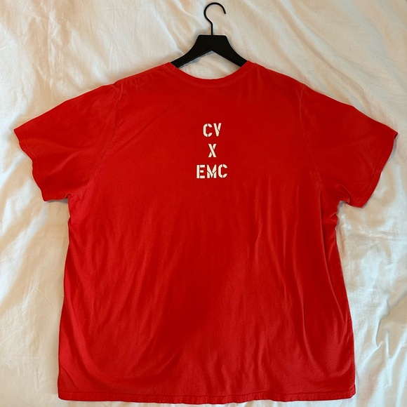Clare V. x EMC Original Tee in Bright Poppy Red w/White graphic | Size XXL | EUC - Picture 4 of 11